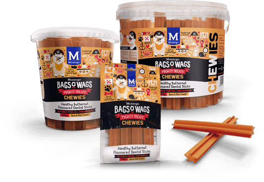 Montego Bags O' Wags Healthy Butternut Flavoured Dental Sticks