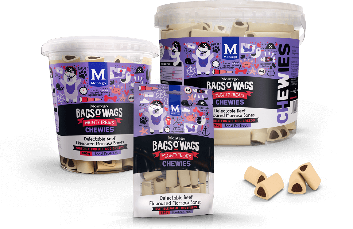 Montego Bags O' Wags Mini Bones Beef Flavoured