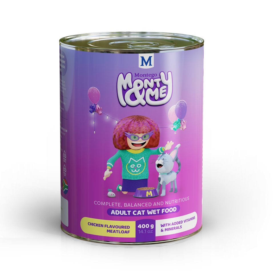 Monty & Me Adult Cat Wet Food 400g