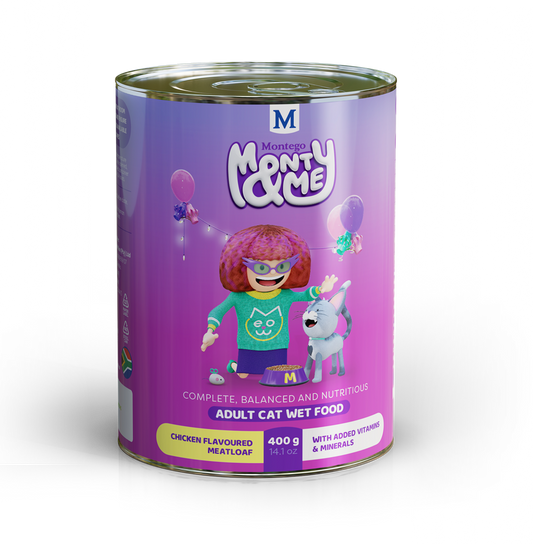 Monty & Me Adult Cat Wet Food 400g